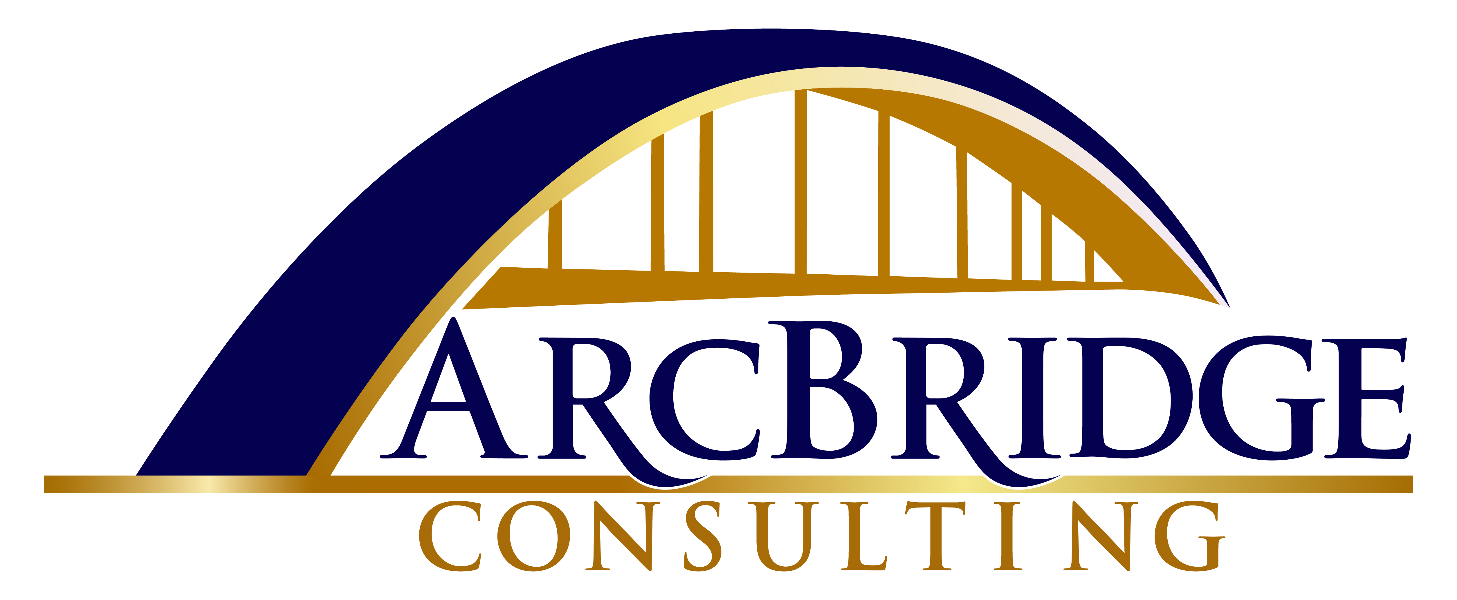 image of a bridge with "ArcBridge Consulting" written under it.